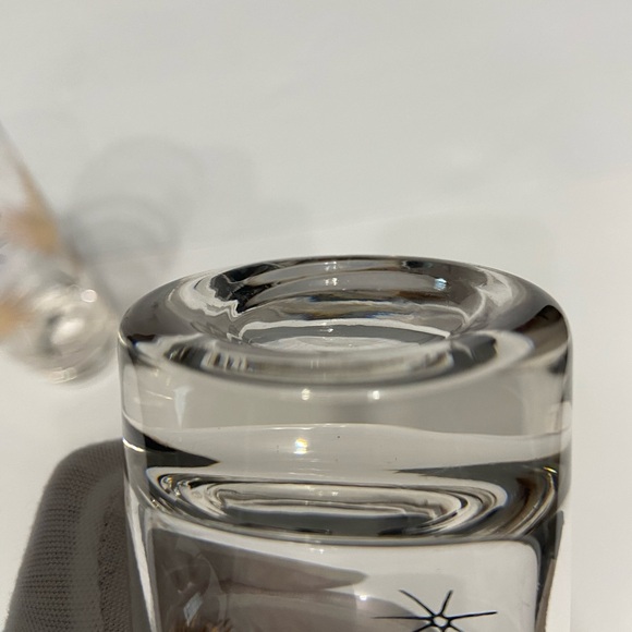 VTG-2 FEDERAL GLASSES 22K Gold Black Atomic Collins Cocktail Starburst MCM - Picture 8 of 10